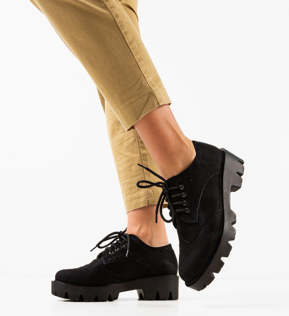Pantofi Casual Gomine Negri - Confort și Stil - imagine 3