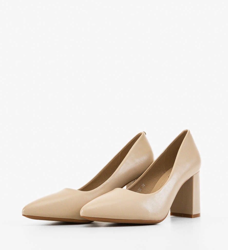 Pantofi cu toc Bej Freska - Eleganță și Confort - imagine 10