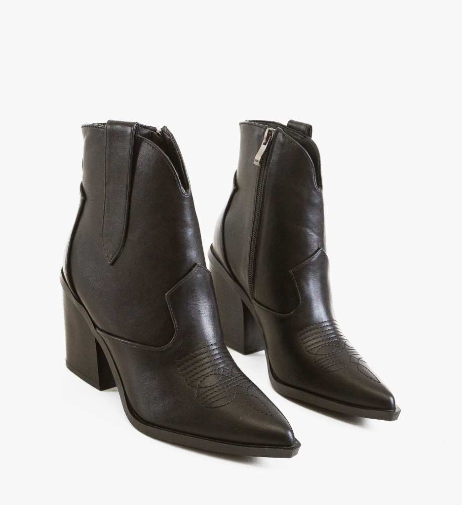 Botine Dama Dafyd Negre - Eleganță și Confort - imagine 2