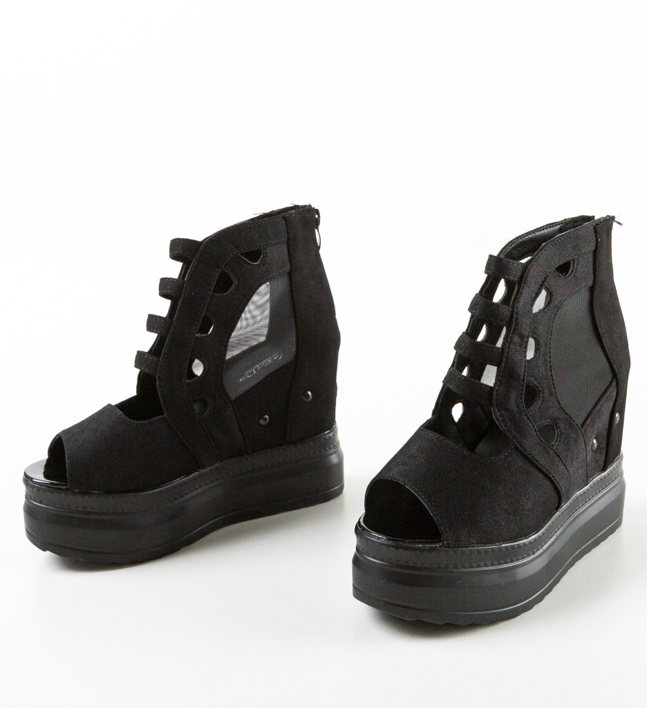 Platforme Dama Drinky Negre | Stil si Eleganta - imagine 6