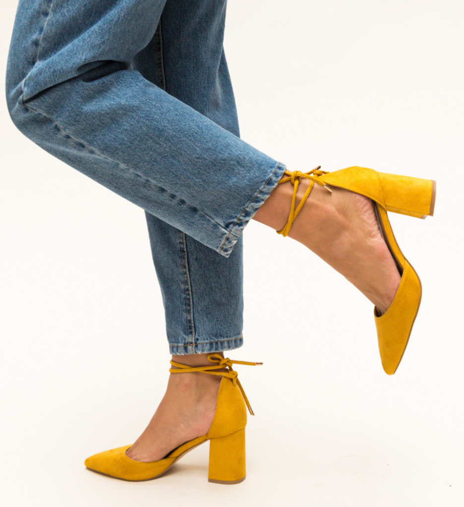 Pantofi Fitonic Galbeni | Eleganță și Confort - imagine 2
