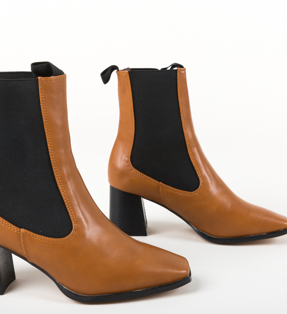 Botine Peach Camel - Eleganță și Confort - imagine 5