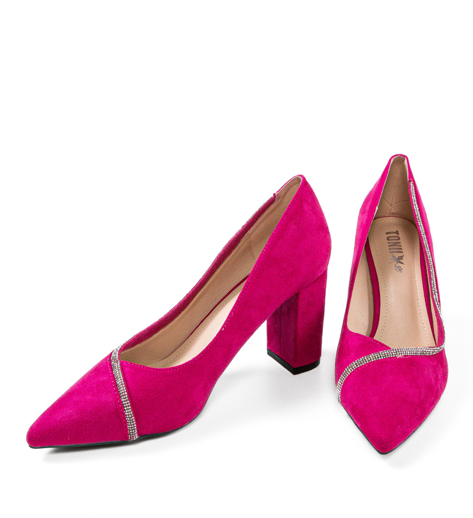 Pantofi cu toc Bavalka Fuchsia - Eleganță și Stil - imagine 5