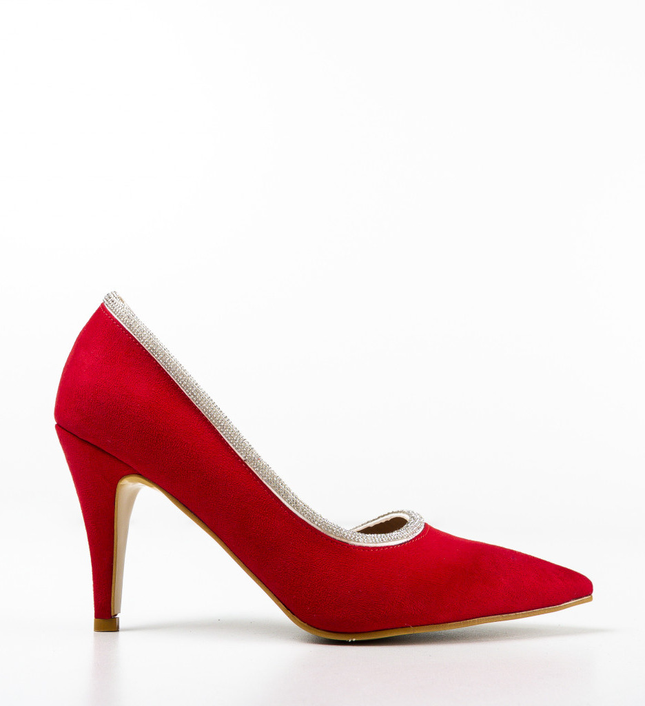 Pantofi Wiham Rosii cu Toc - Eleganță și Stil - imagine 4