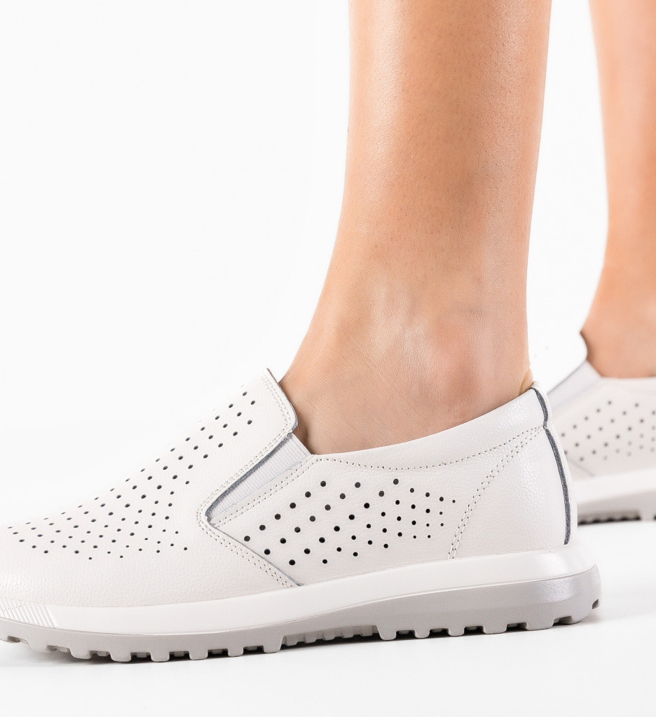 Pantofi Casual Damaris Albi - Confort și Stil - imagine 5