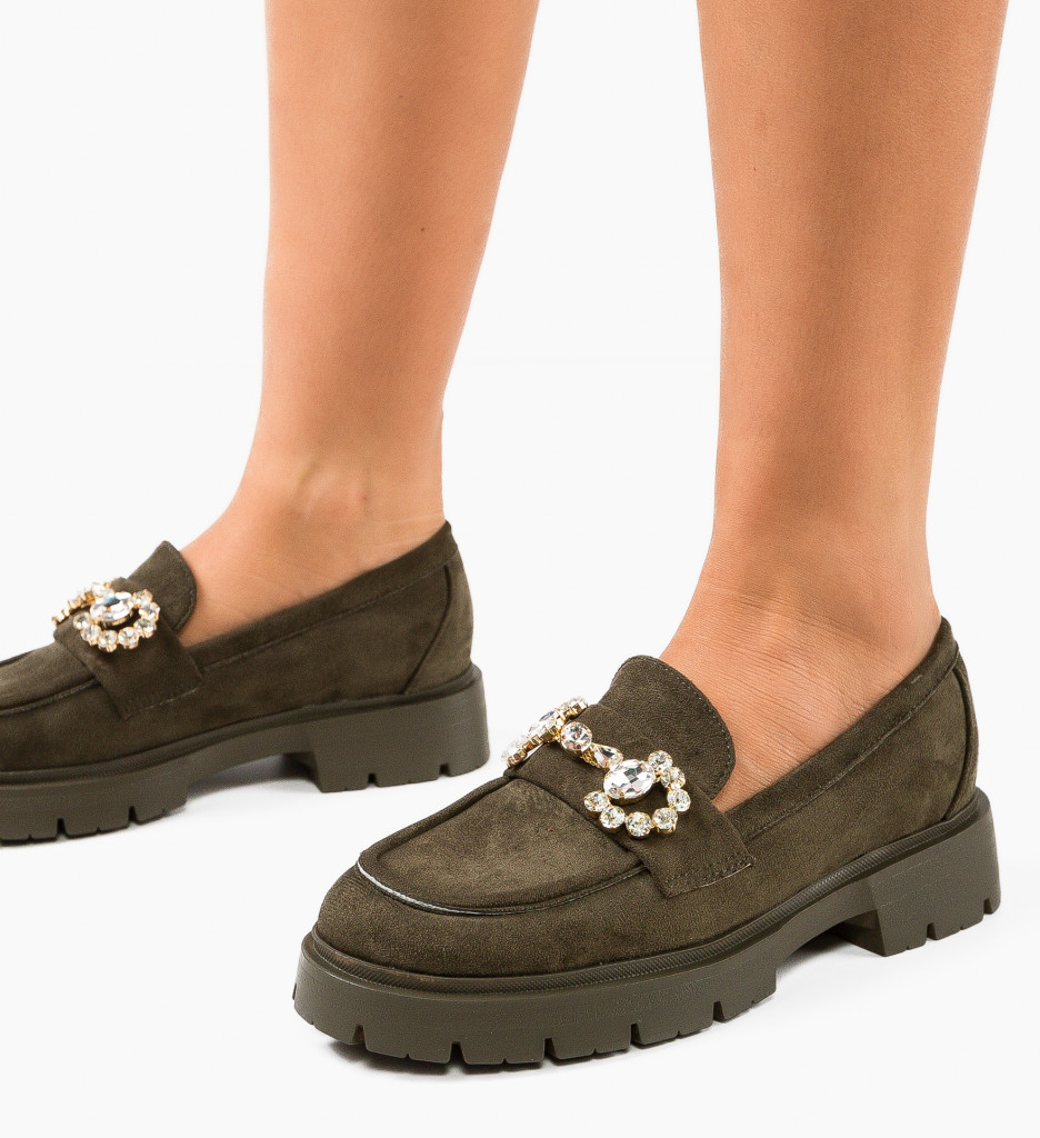 Pantofi Casual Shania Verzi | Confort și Stil - imagine 2