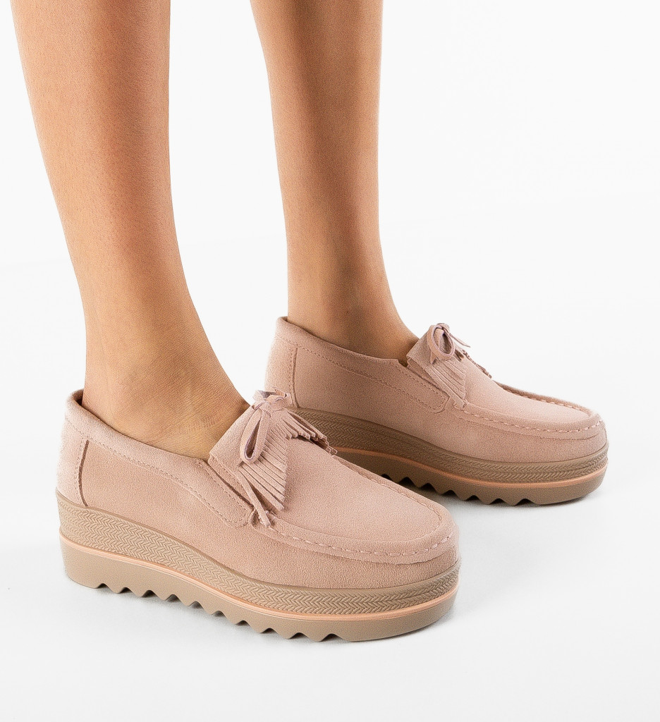 Pantofi Hipok Roz | Confort și Stil Casual - imagine 3