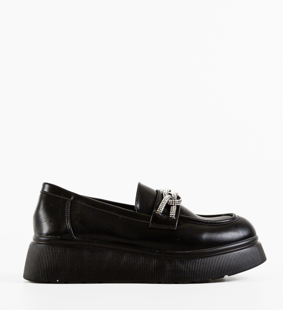 Pantofi Casual Hallel Negri | Stil & Confort - imagine 5
