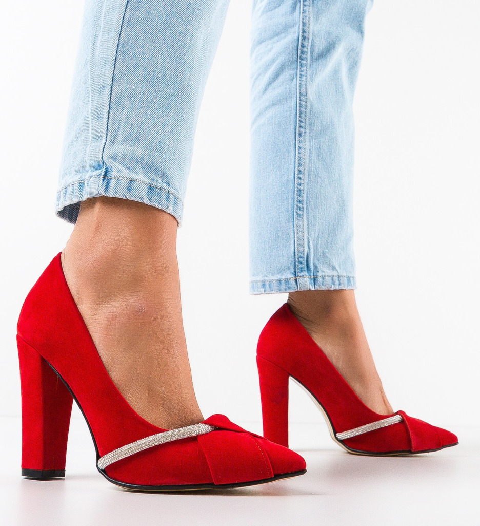 Pantofi cu Toc Roka Rosii - Eleganță și Stil - imagine 2