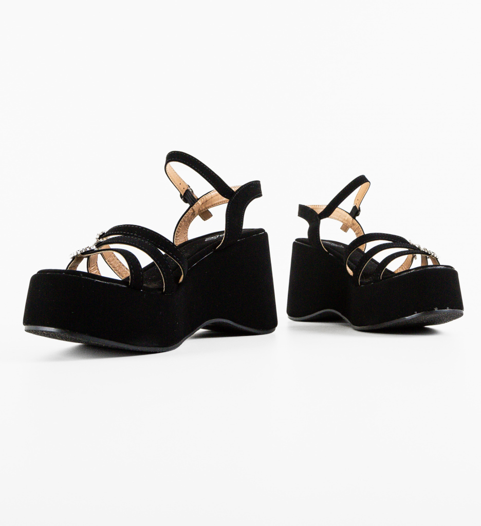 Platforme Dama Negre Sorbon - Eleganță și Confort - imagine 6