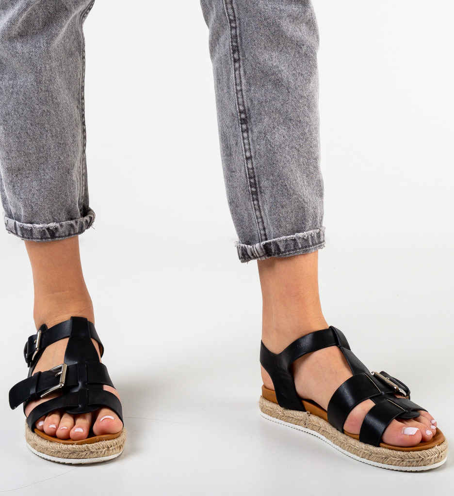 Sandale Hurst Negre | Eleganță și Confort Vară