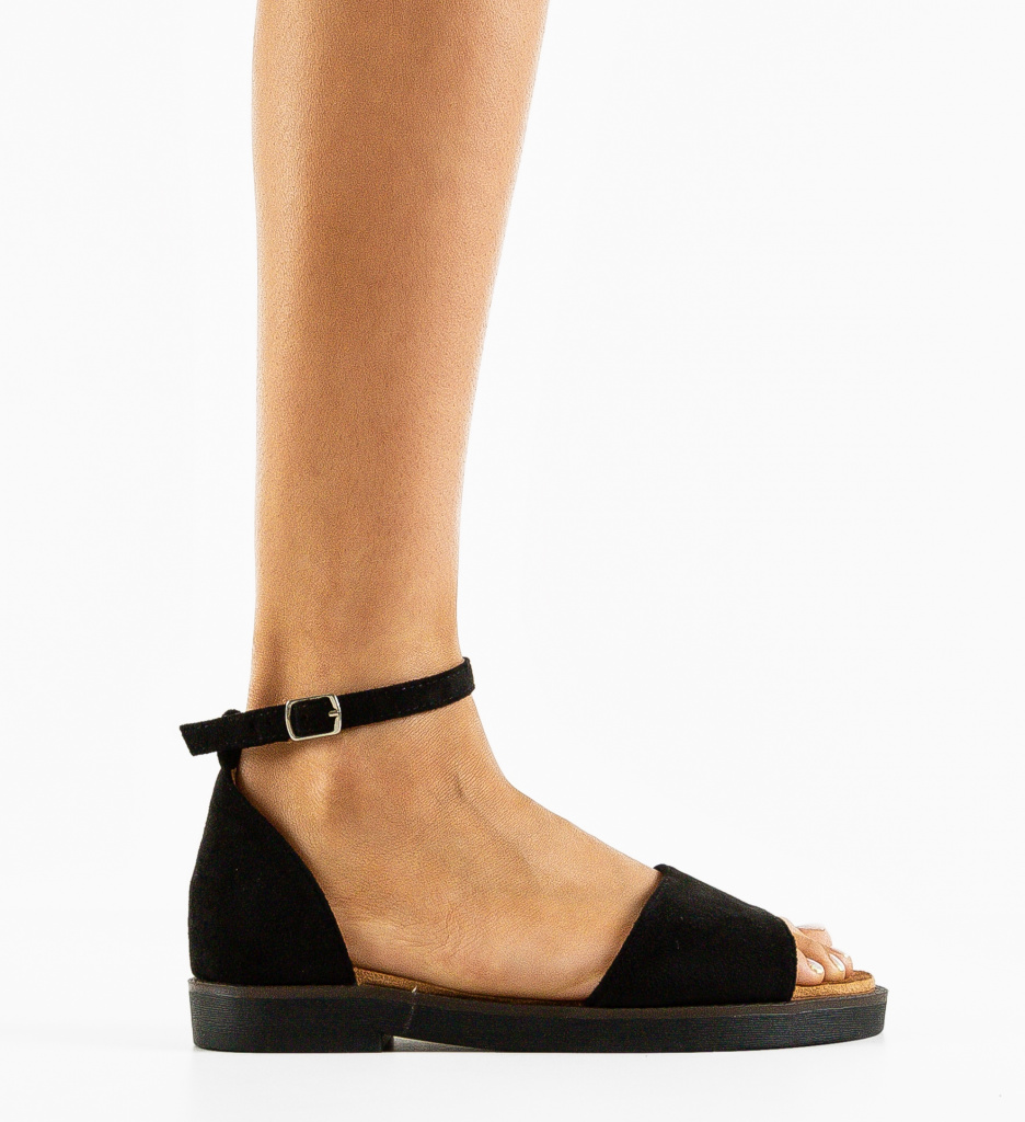 Sandale Dama Negre Manaf Elegante - imagine 4
