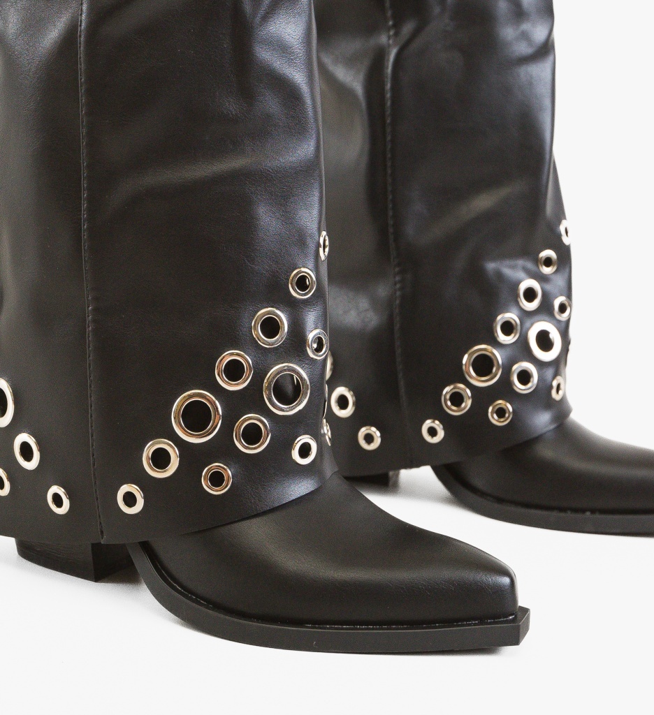 Cizme Dama Pakren Negre Elegante | Depurtat - imagine 6