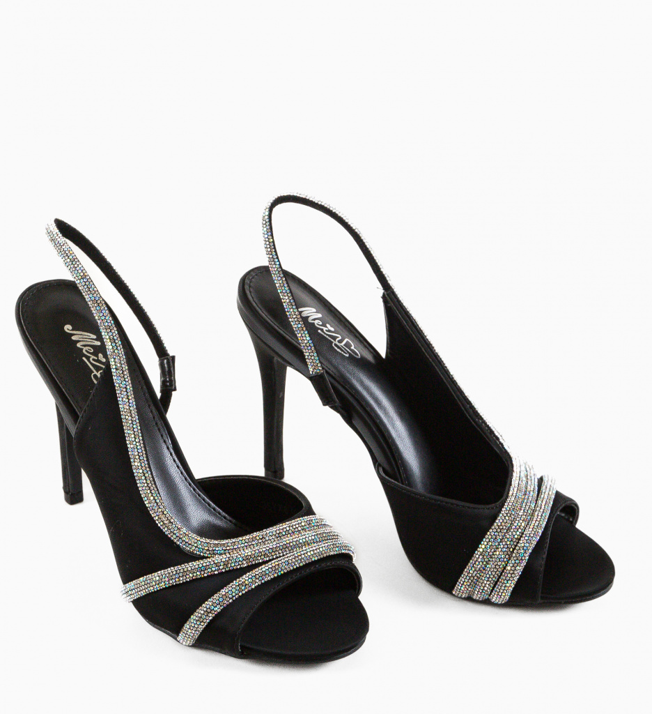 Sandale cu Toc Toon Negre - Eleganță Maximă - imagine 6