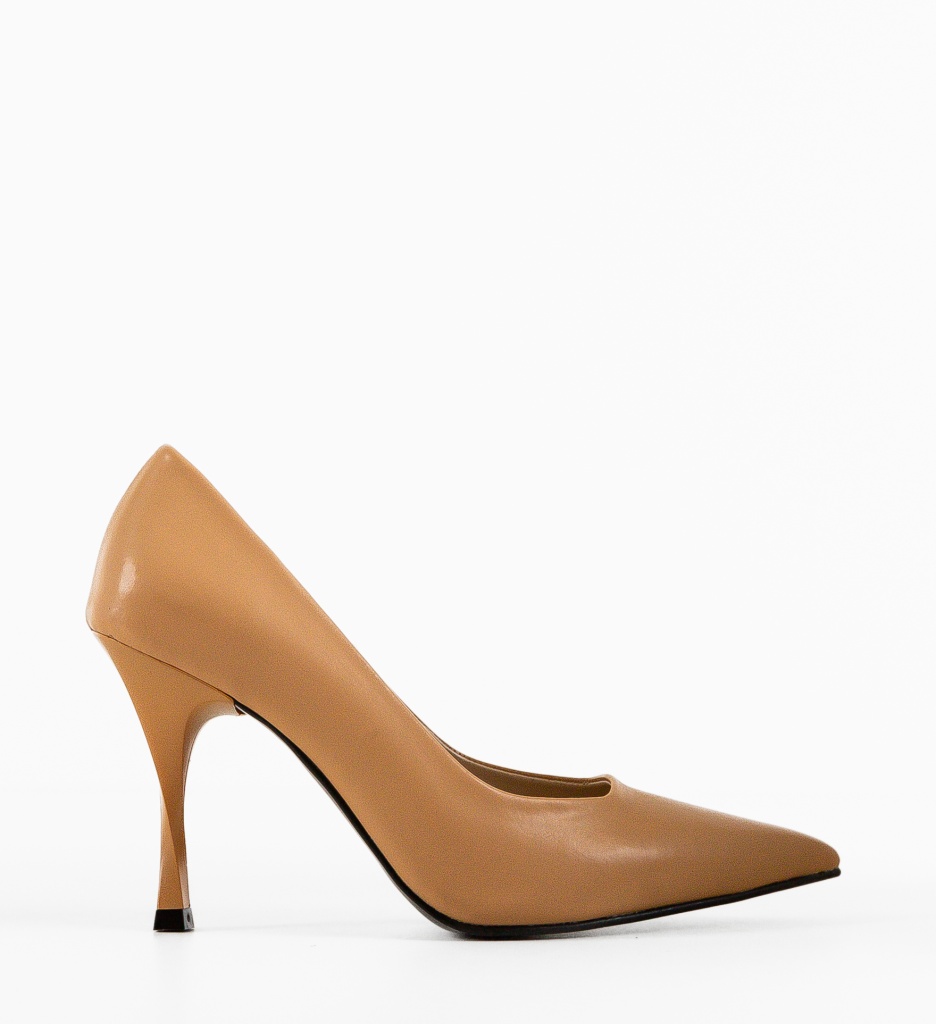 Pantofi cu Toc Leuko Bej | Eleganță și Confort - imagine 4