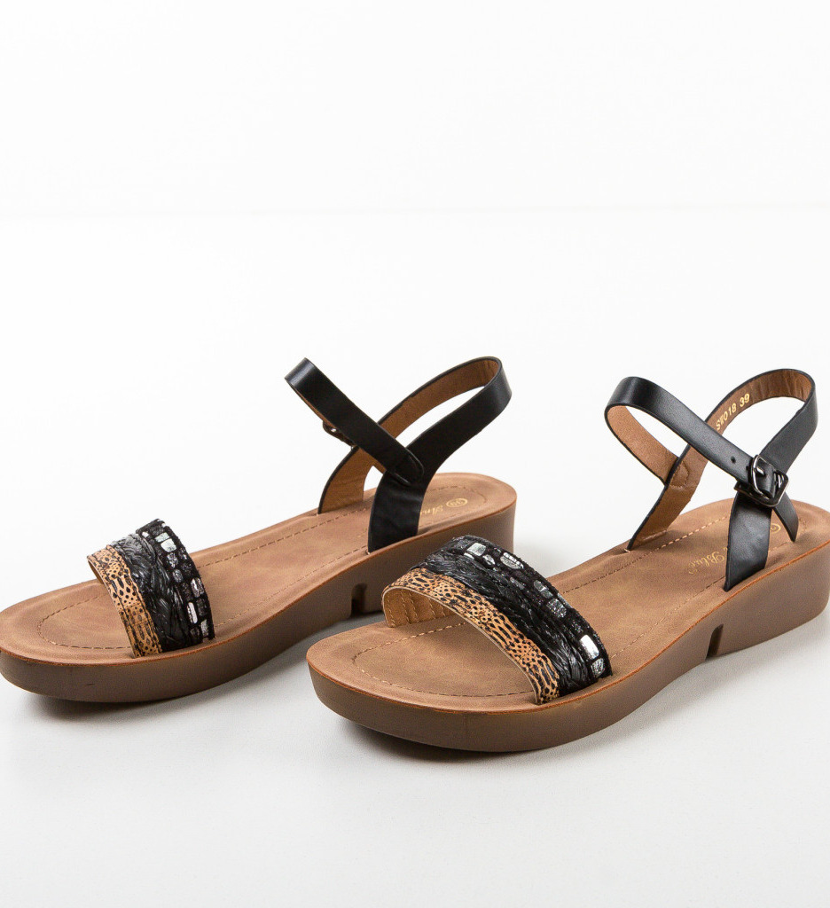 Sandale Dama Polly Negre | Eleganță și Confort - imagine 5