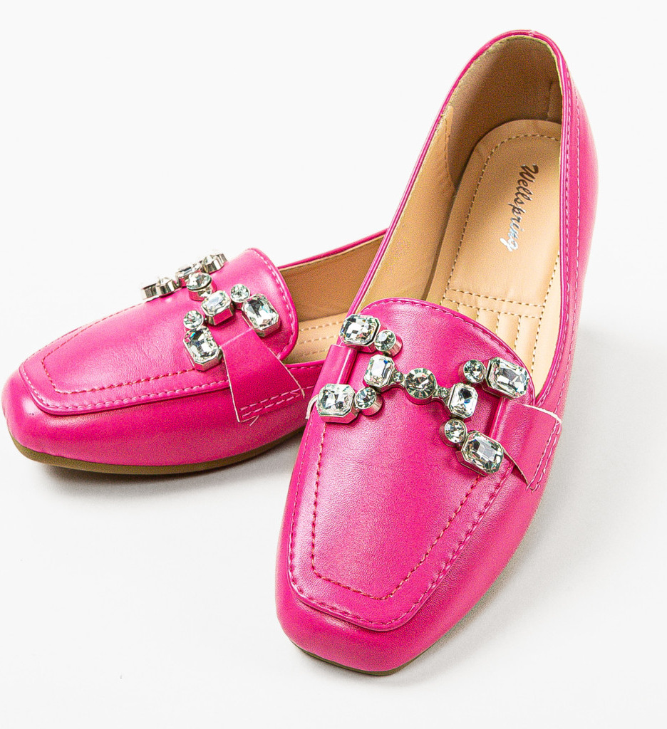 Pantofi Casual Dama Mireya Fuchsia - Confort - imagine 6
