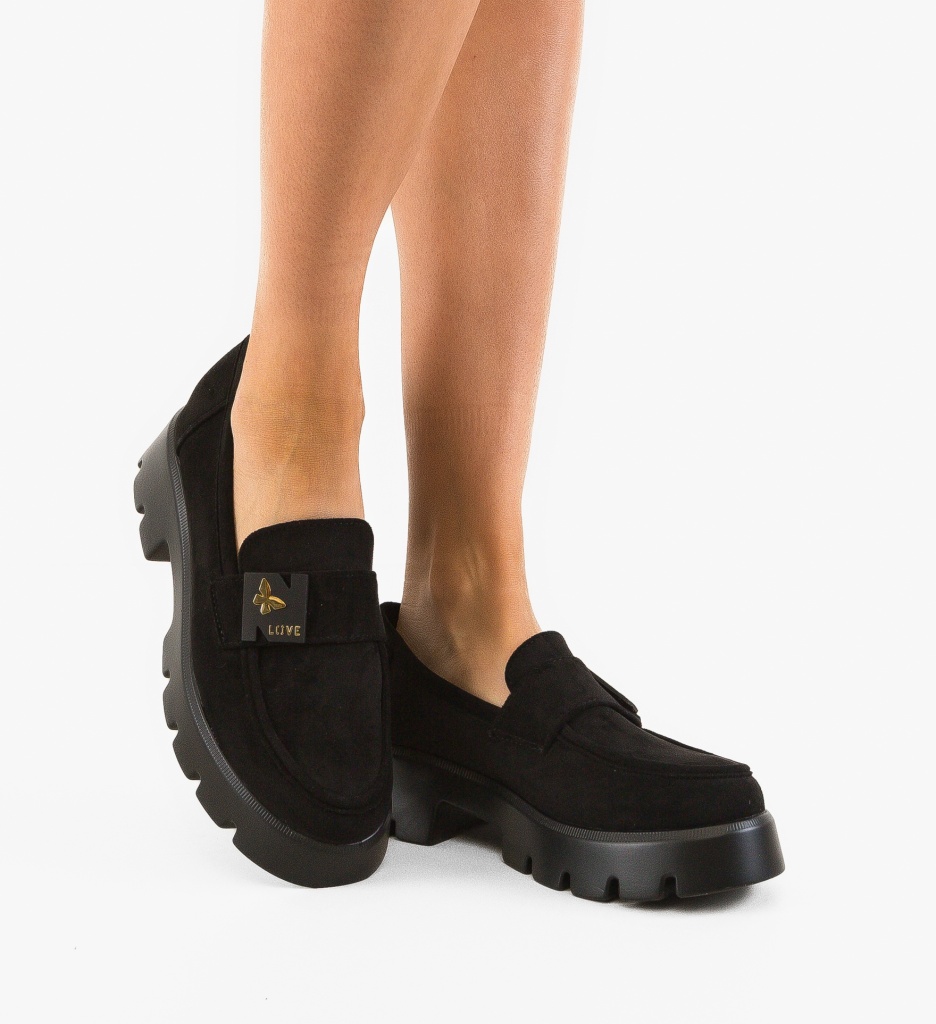Pantofi Casual dama Vale Negri | Confort Zilnic