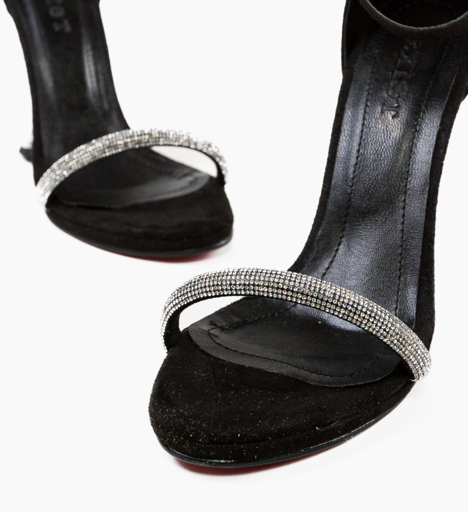 Sandale cu toc Atomie Negre - Eleganță maximă - imagine 6
