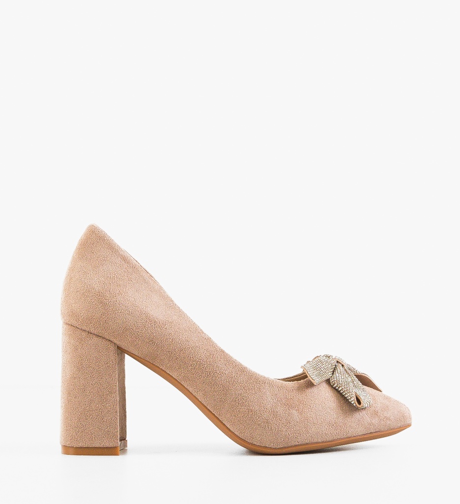 Pantofi cu Toc Yesee Bej - Eleganță De Zi - imagine 5