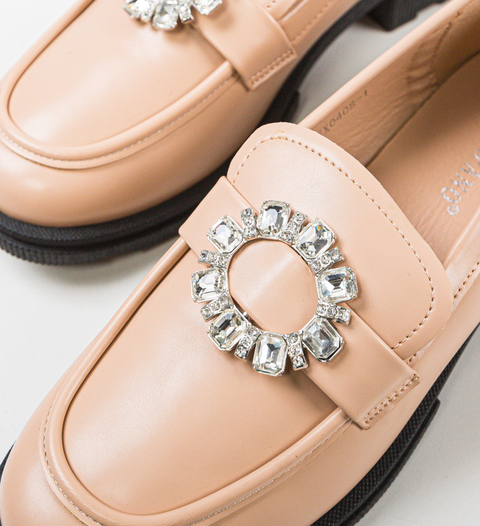 Pantofi Casual Dama Iezabel Bej - Confort & Stil - imagine 7