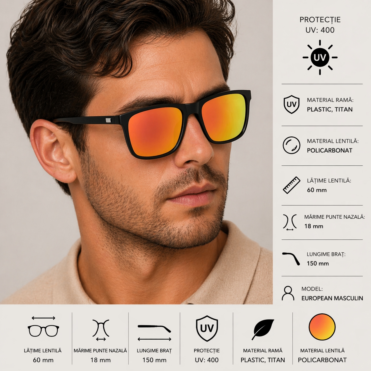 Ochelari de soare Picadili SG061 Camaleon - imagine 3