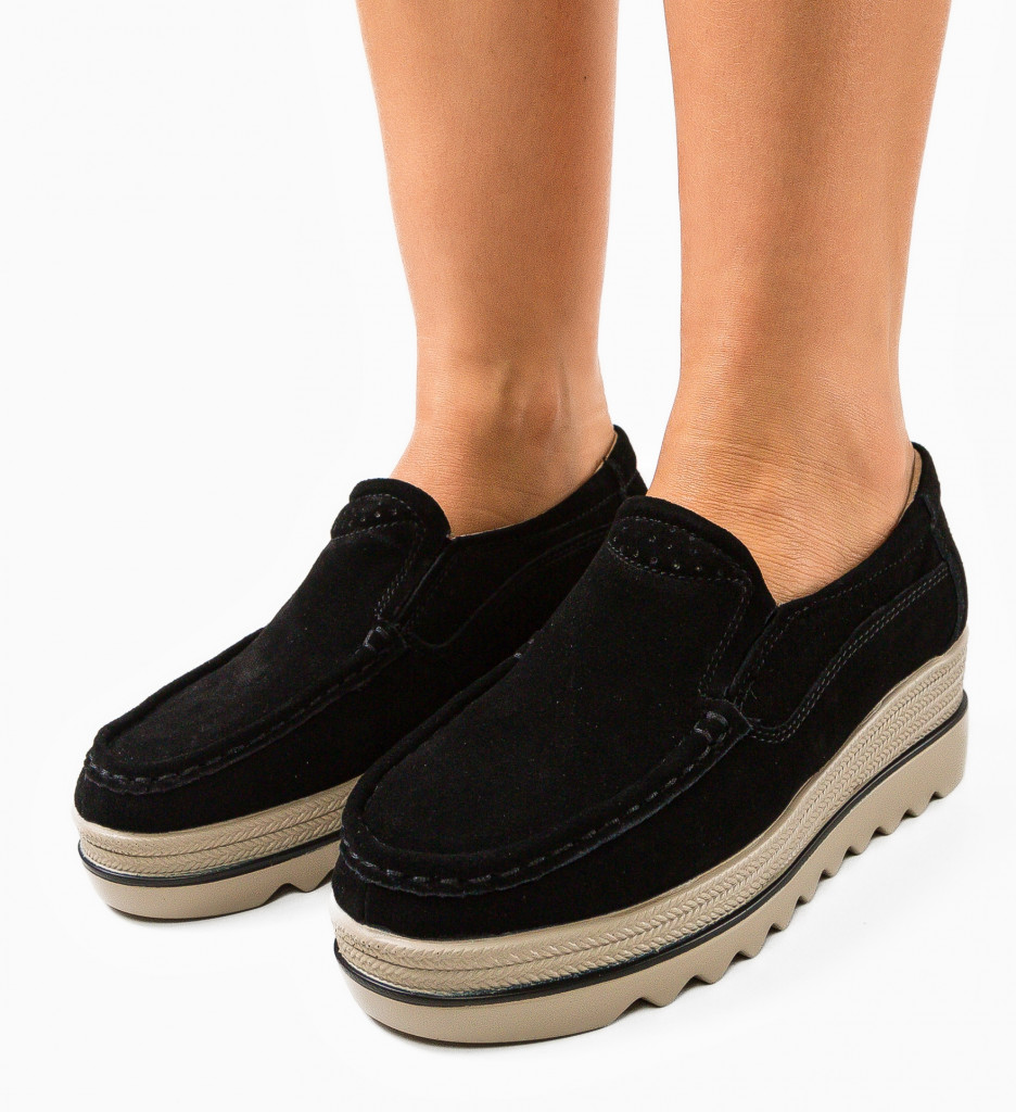 Pantofi Casual Smirno Negri - Confort și Stil - imagine 3