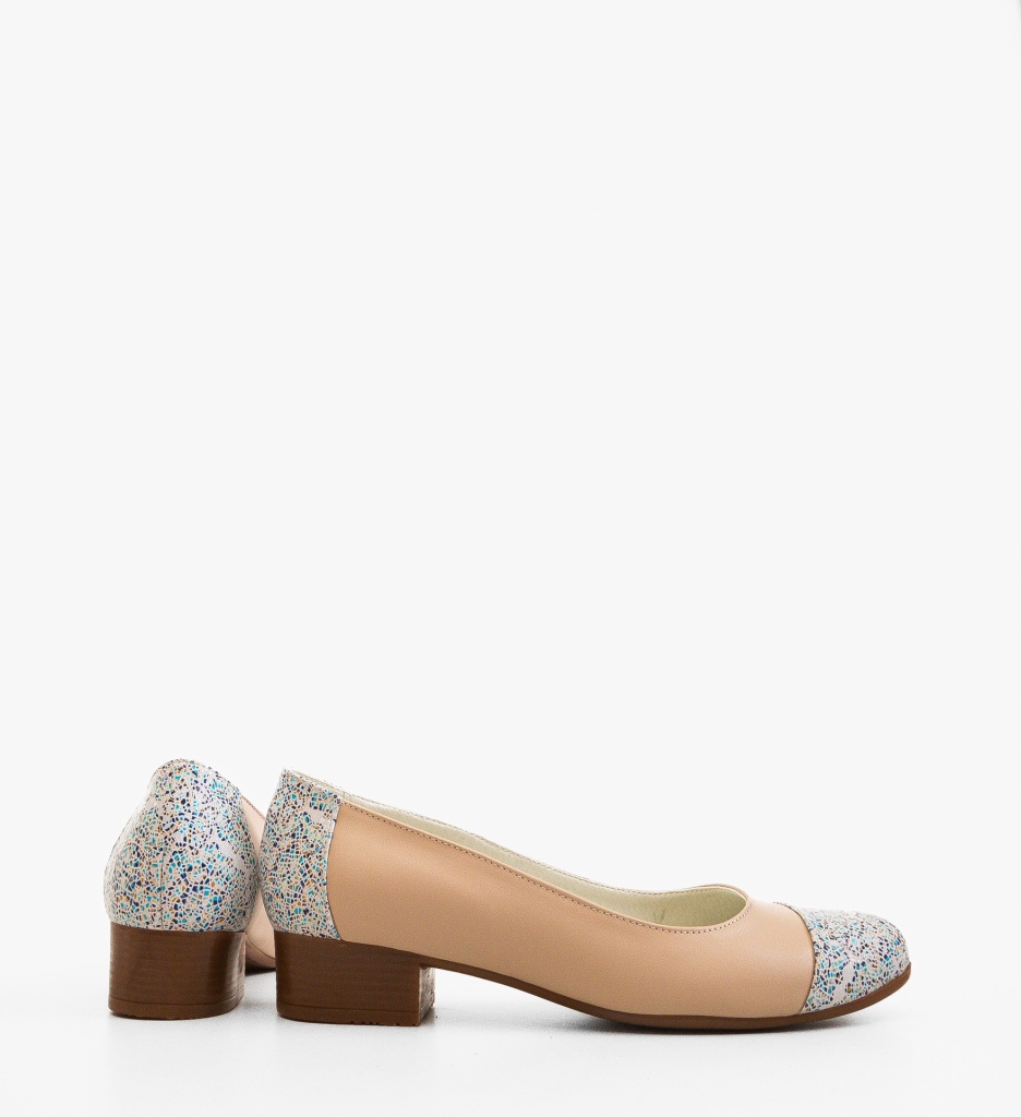 Pantofi Dama Anny Bej cu Toc Eleganți - imagine 4
