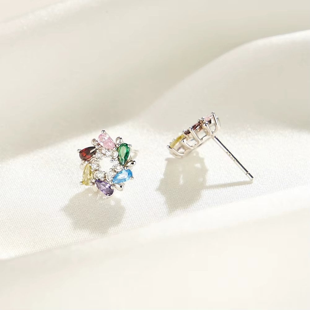 Cercei Argint Delis JW1762 - Eleganță Multicolor - imagine 4