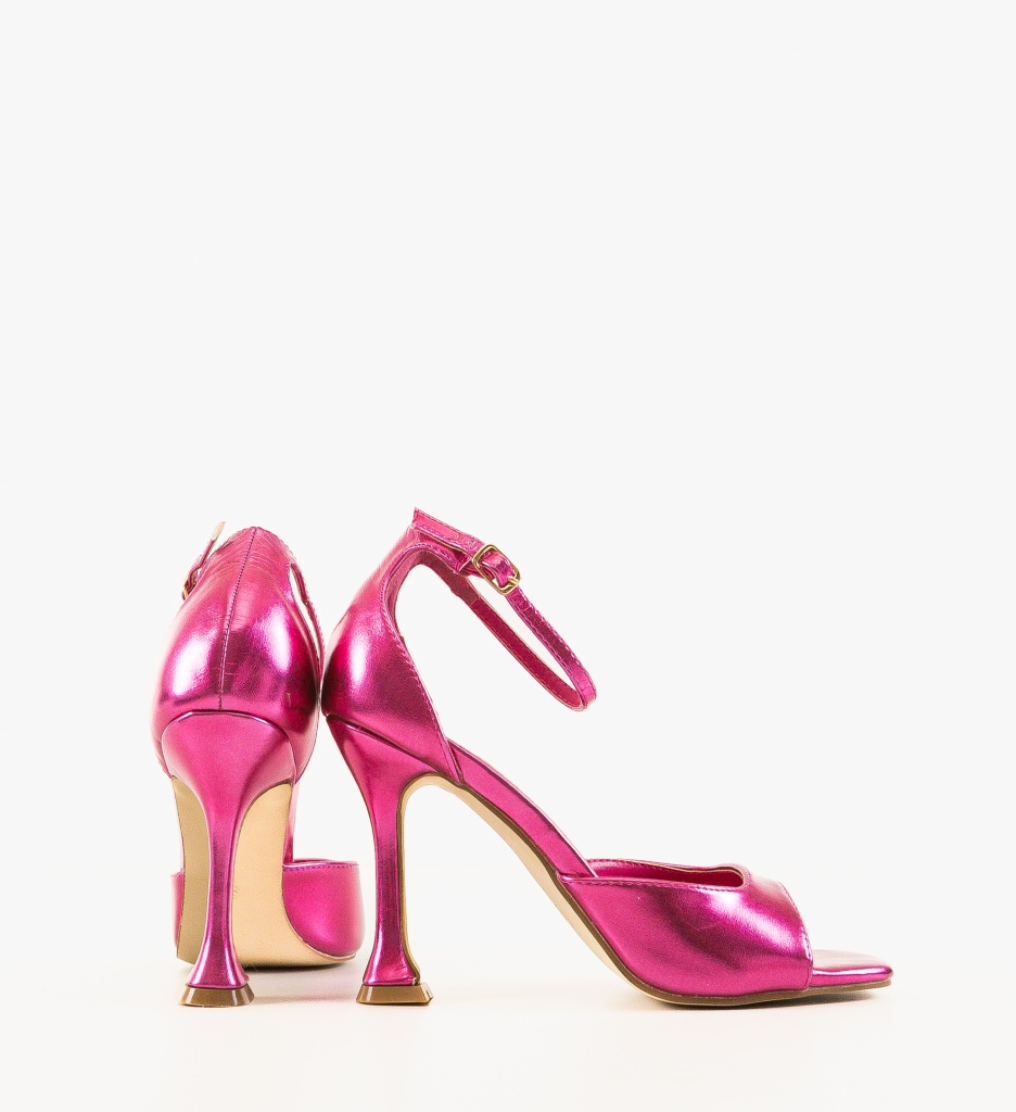 Sandale cu Toc Honeyman Fuchsia | Stil Elegant - imagine 3