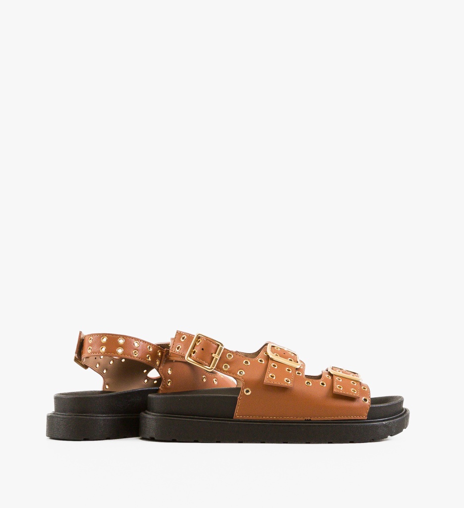 Sandale Dama Rhea Camel - Elegante și Confortabile - imagine 5