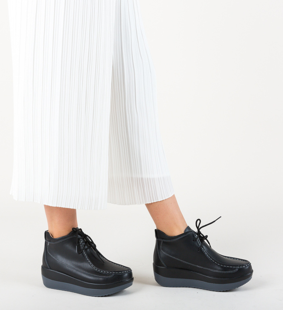 Pantofi Casual Nash Negri - Confort și Stil - imagine 2