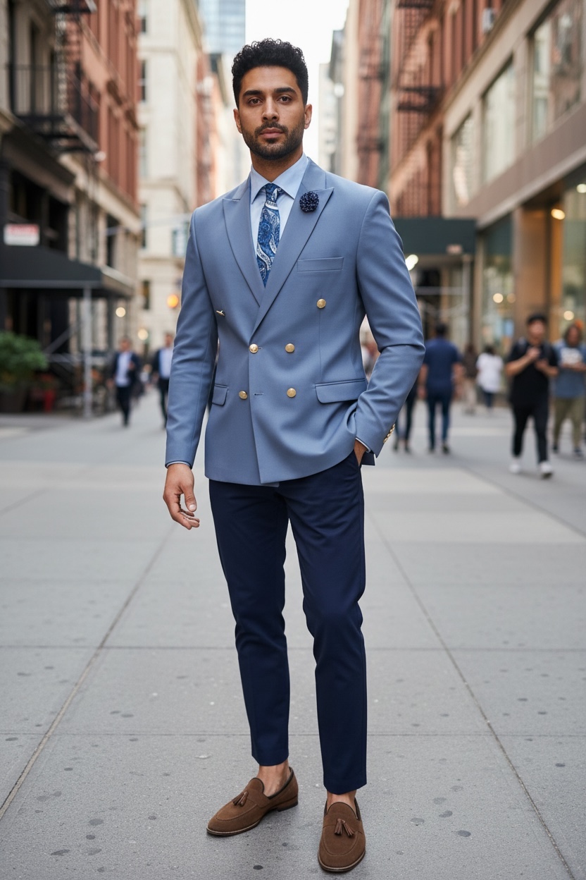 Sacou Barbati Slim Fit Gri - Stil Modern - imagine 2