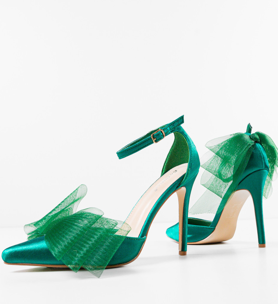 Pantofi Jarh Verzi cu Toc - Eleganță Asigurată - imagine 5