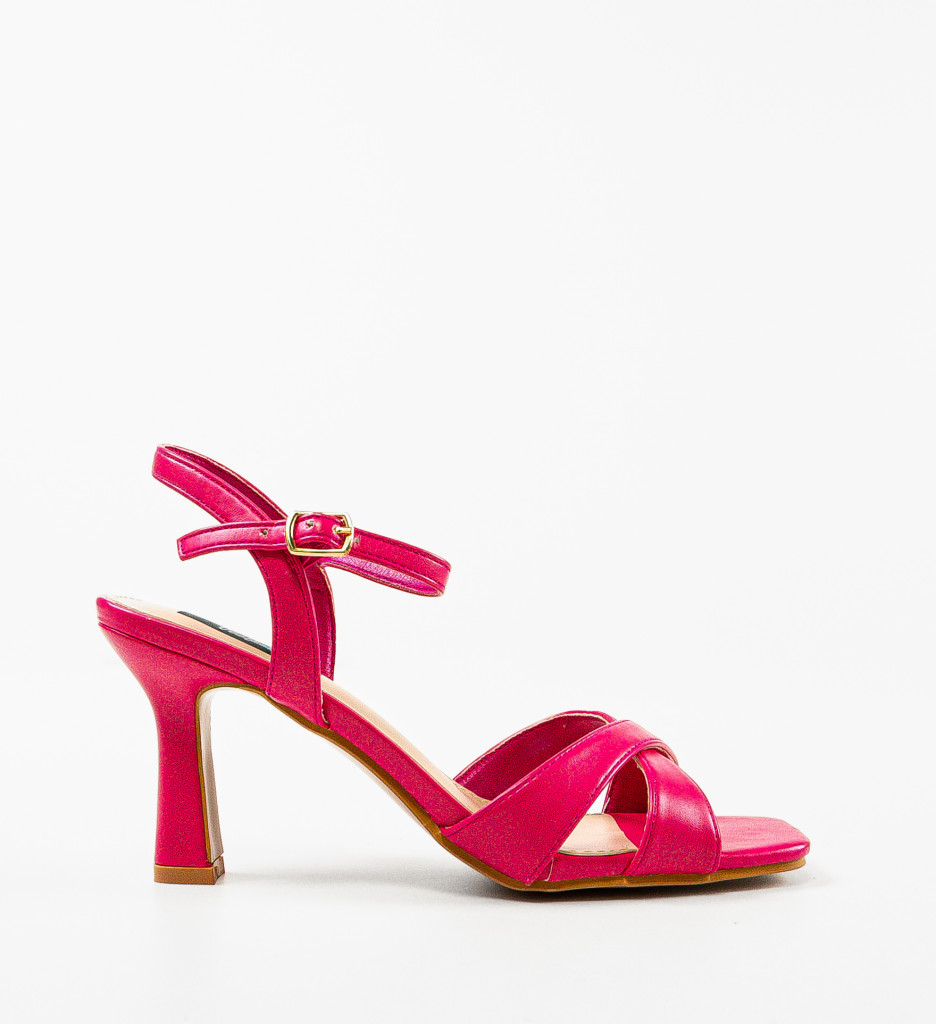 Sandale cu Toc Pendo Fuchsia - Eleganță Asigurată - imagine 5