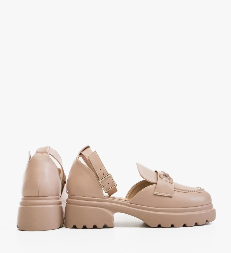 Pantofi Casual Dama Bej Confortabili - imagine 2