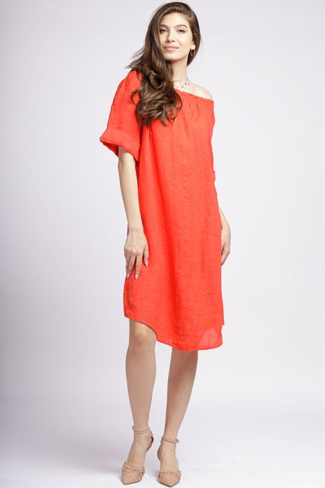 Rochie In Corai Shopika - Eleganță & Confort
