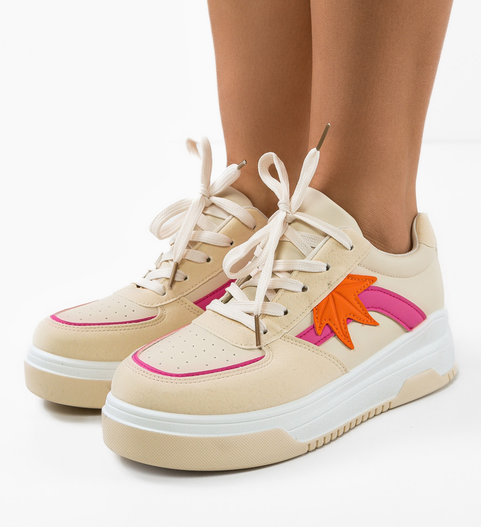 Pantofi Sport Kacie Bej | Confort și Stil - imagine 4
