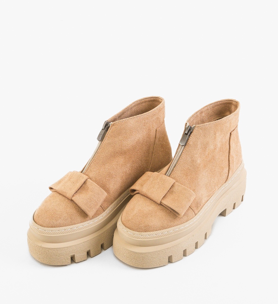 Pantofi Casual Parqua Bej - Confort Stilat - imagine 6