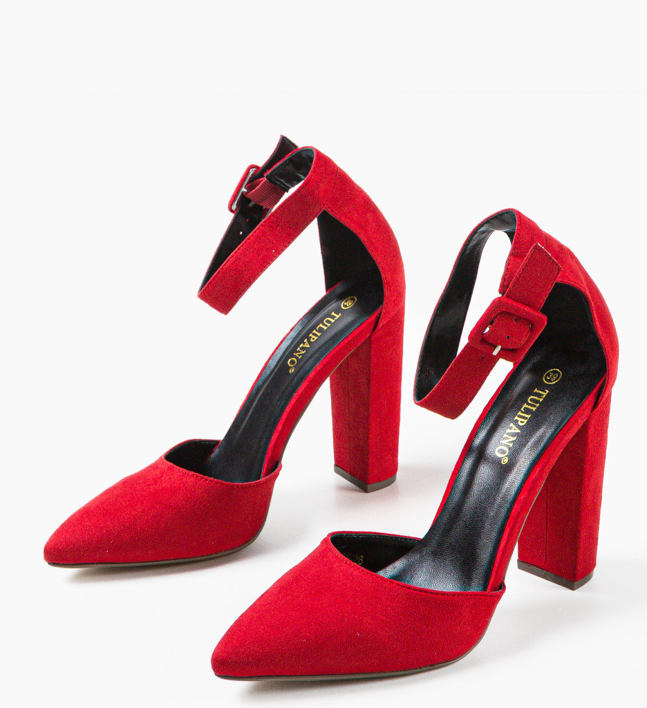 Pantofi cu Toc Rosii Khalid - Eleganță Asigurată - imagine 2