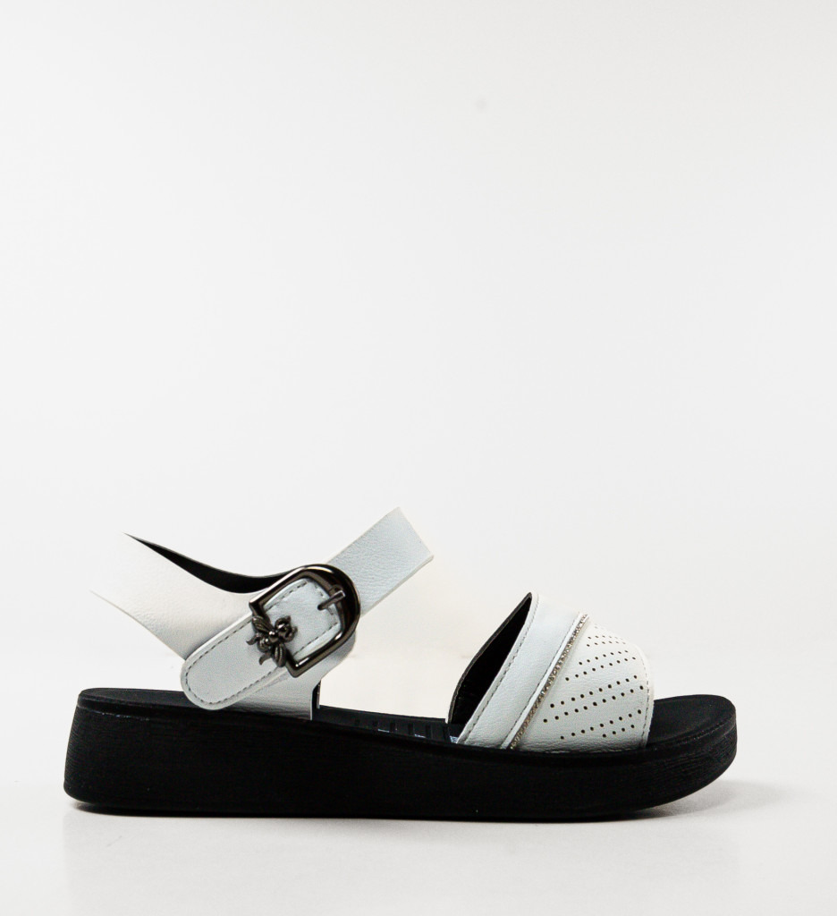 Sandale Tomyris Albe | Eleganță și Confort - imagine 4