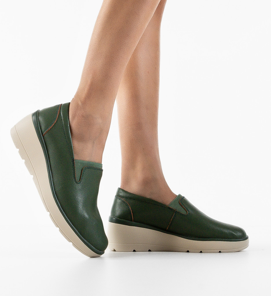 Pantofi Casual Yanam Verzi - Confort și Stil - imagine 4
