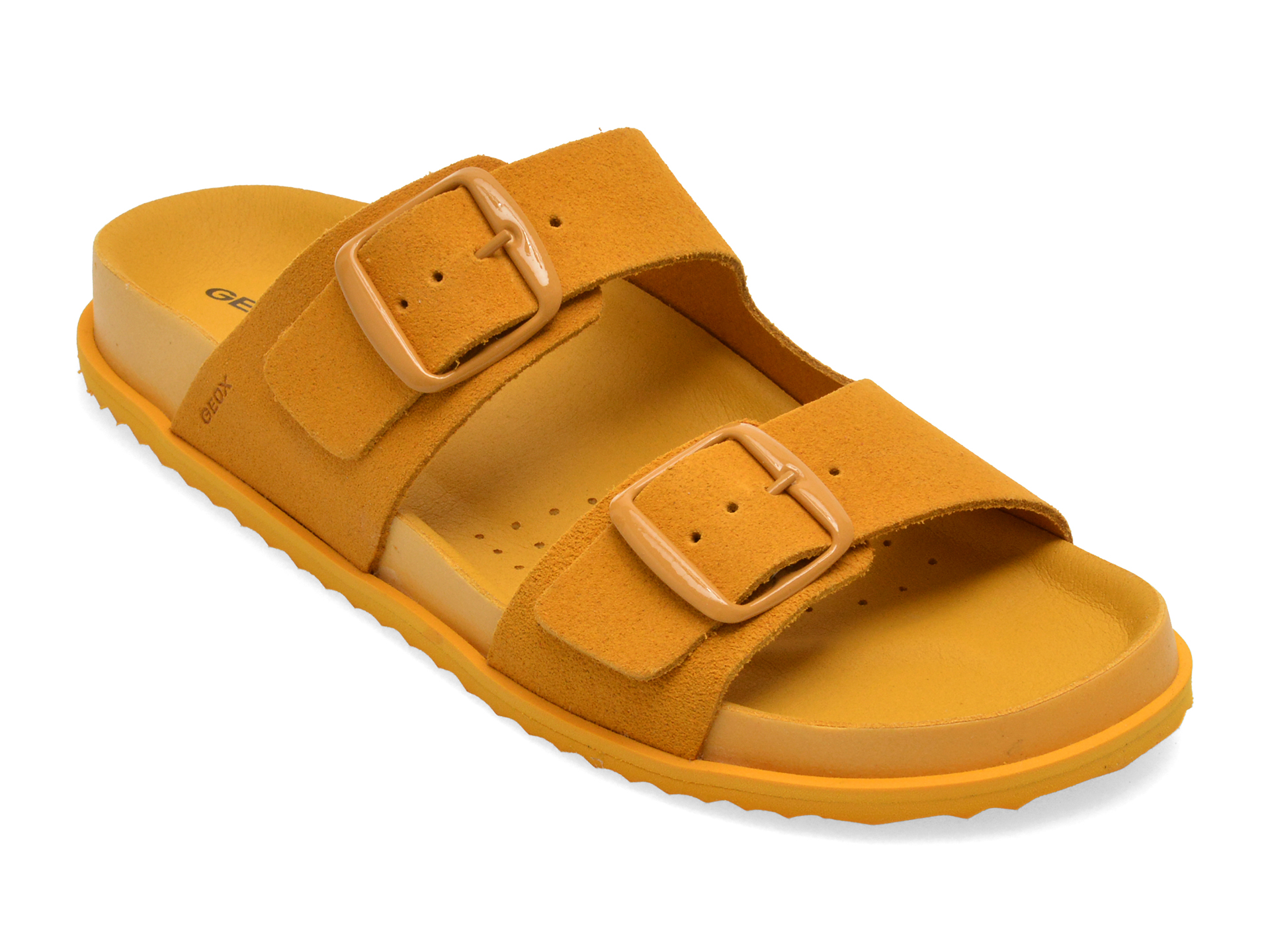 Papuci Geox D558RA Piele Întoarsă Confort