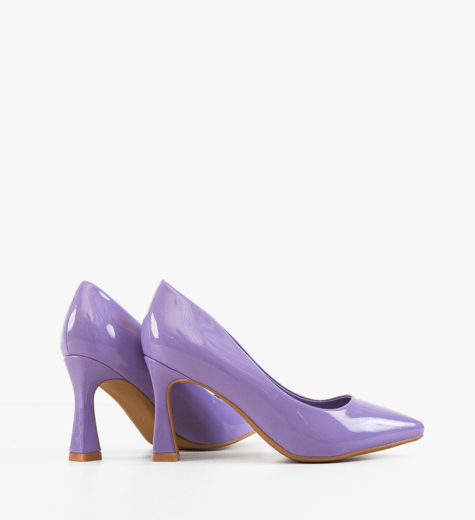 Pantofi Dama Tany Mov | Eleganți cu Toc - imagine 3