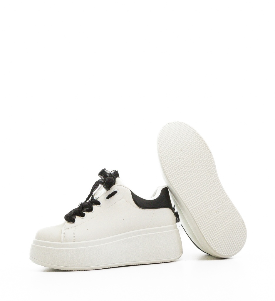 Sneakers Dama Rhiann Albi - Confort și Stil - imagine 5