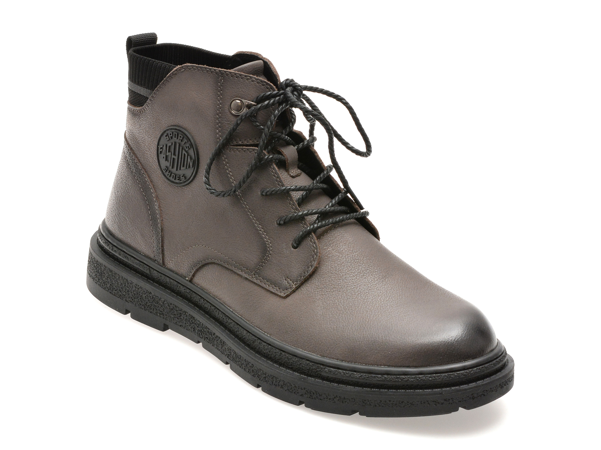 Ghete Bite the Bullet Gri | Piele Naturala | Stil