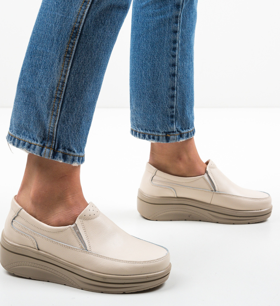 Pantofi Casual Rankin Bej - Confort și Eleganță - imagine 3
