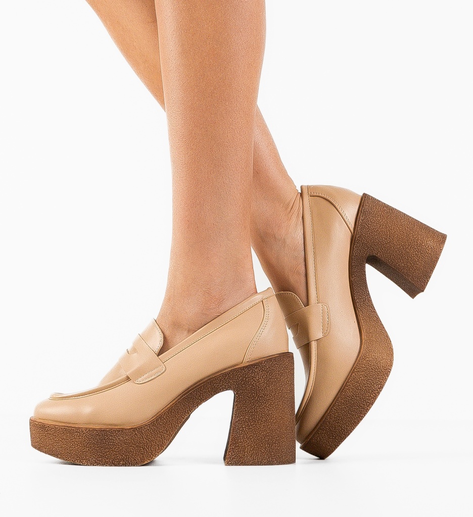 Pantofi Dama Socheat Bej - Eleganță și Stil