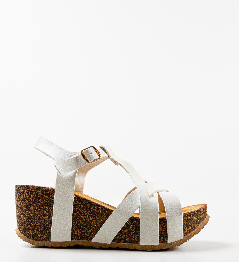 Platforme Chelsea Albe Elegante - Sandale Dama - imagine 4