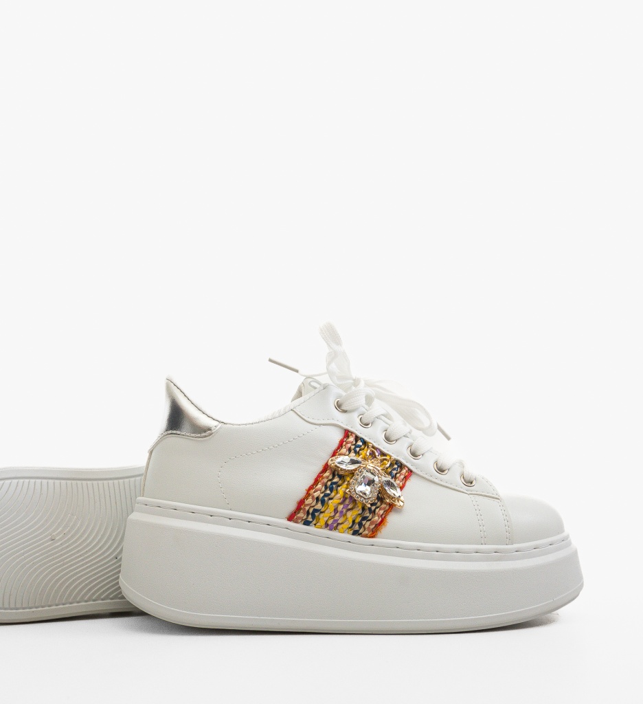 Sneakers Dama Wayne Argintii - Confort și Stil - imagine 3